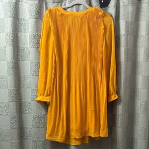 NY Collection Sunlit Yellow Pleated dress so cute